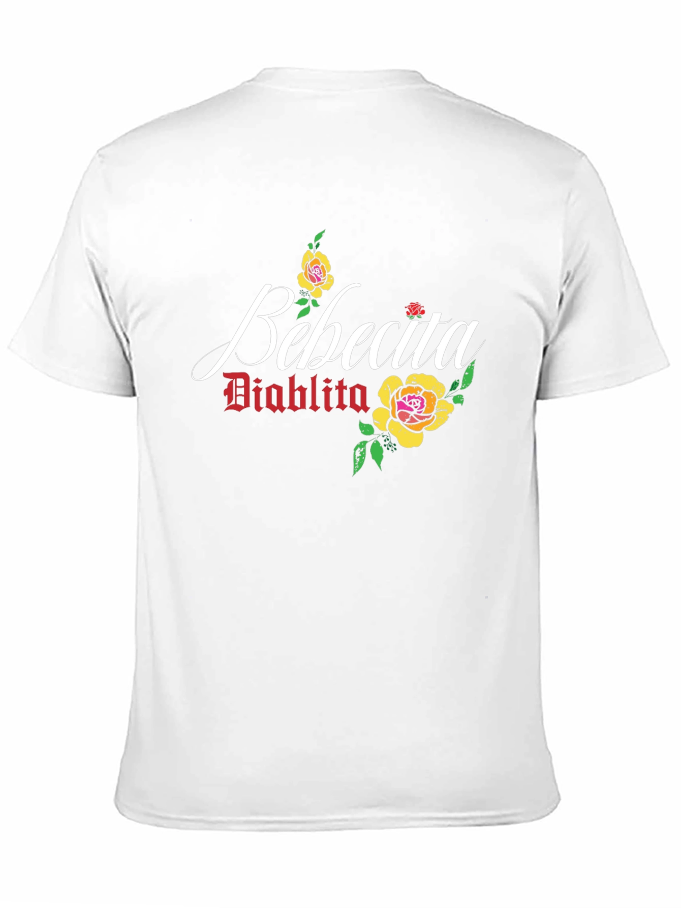Bebecita Diablita Rose Graphic Tee - Stylish Black T-Shirt