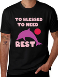 Blessed Dolphin Graphic Tee - Relaxed Fit