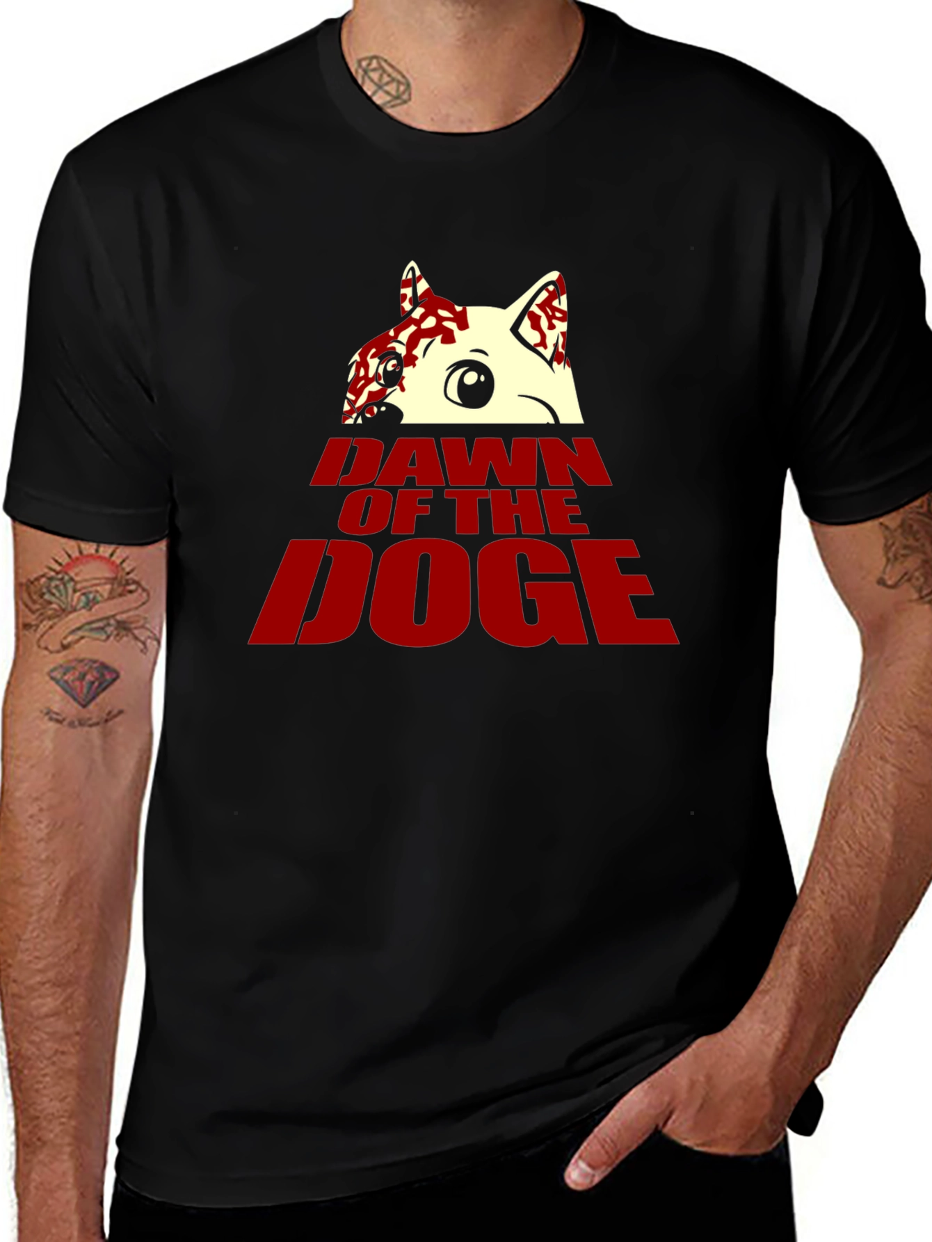 Dawn of the Doge Black T-Shirt