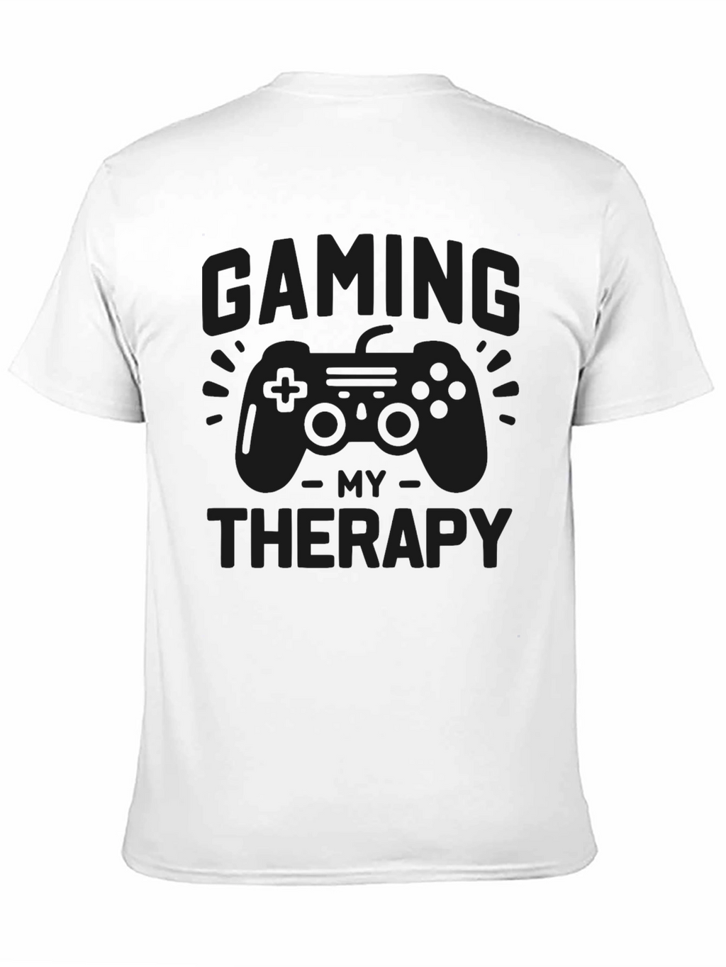 Gaming Therapy T-Shirt -  Black Graphic Tee