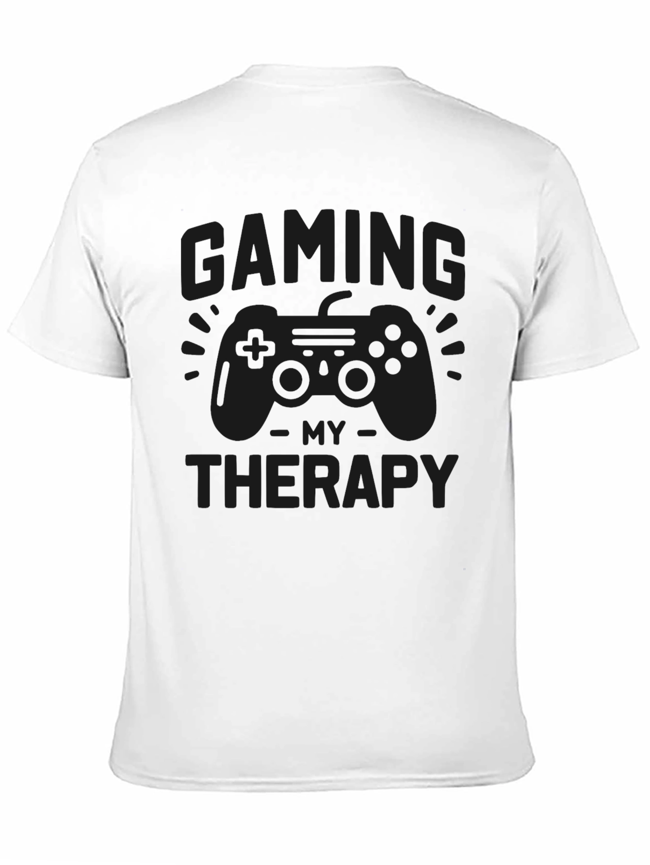 Gaming Therapy T-Shirt -  Black Graphic Tee
