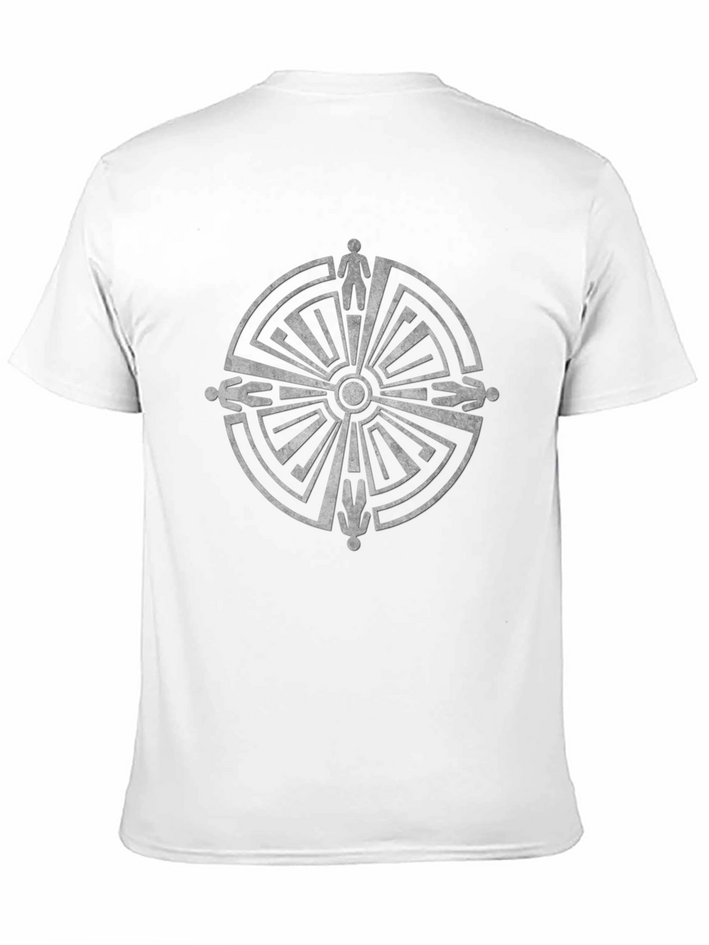 Labyrinth T-Shirt - Maze Design - Mans Black Tee