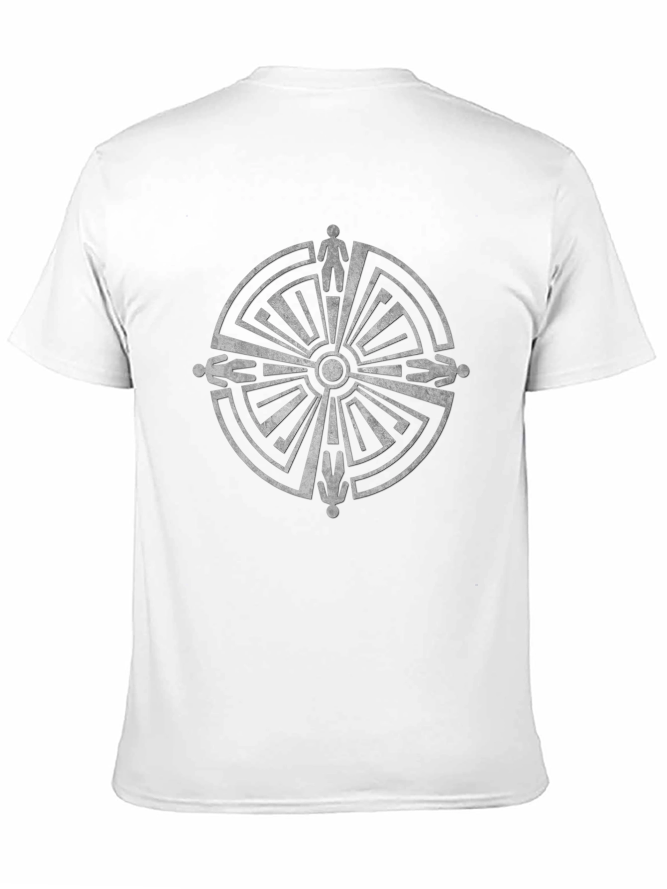 Labyrinth T-Shirt - Maze Design - Mans Black Tee