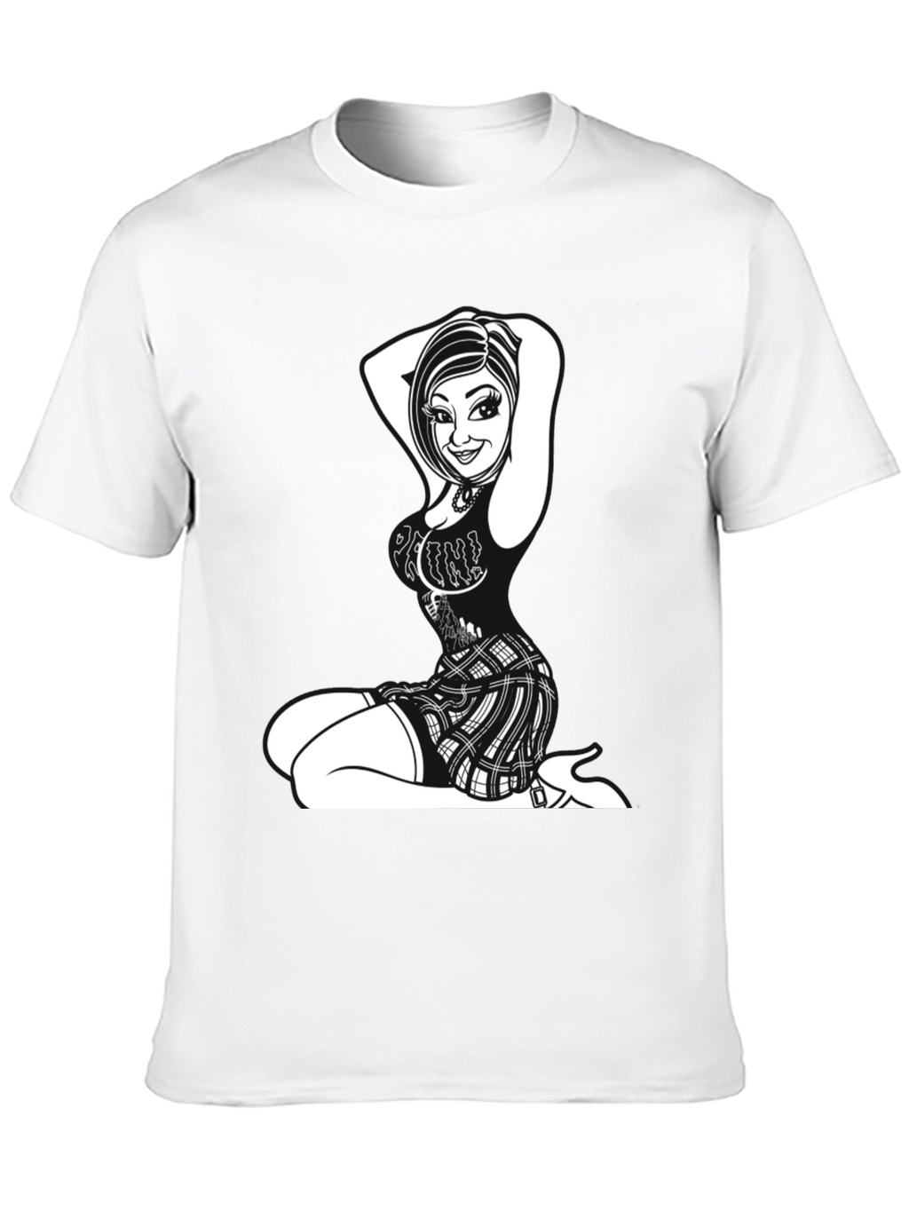 Edgy Graphic Print Tee
