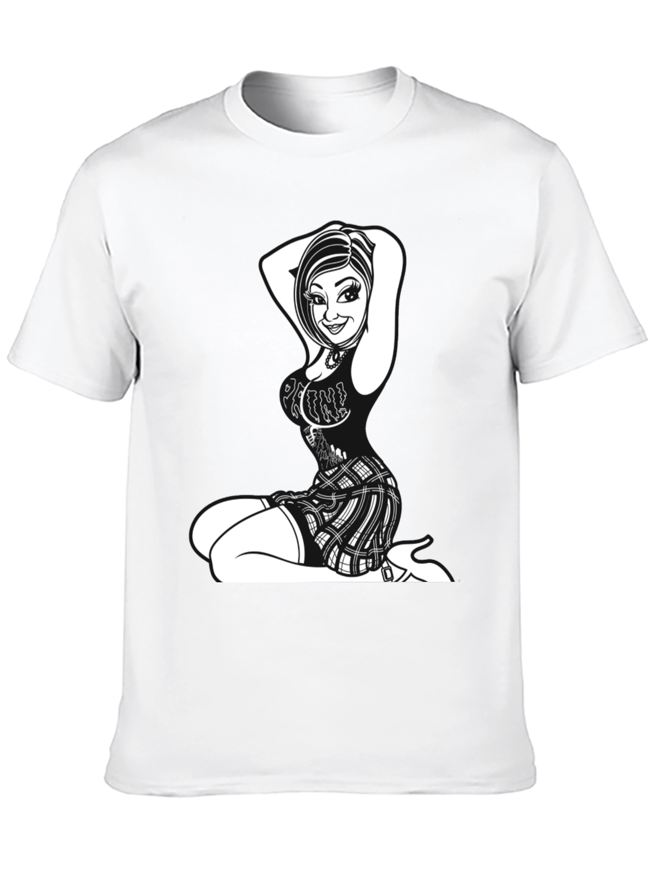 Edgy Graphic Print Tee