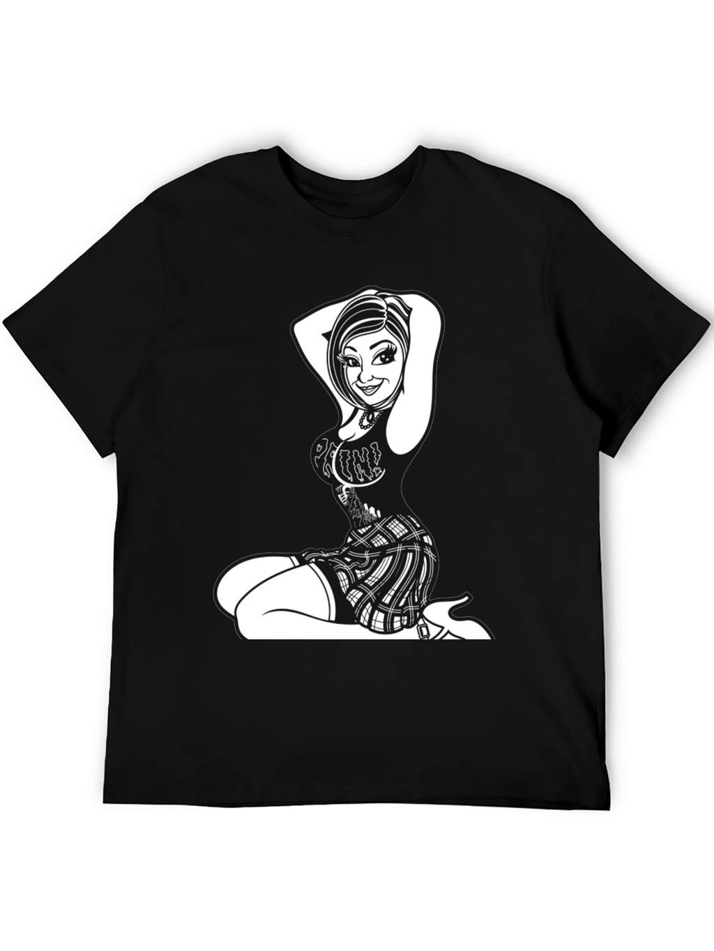 Edgy Graphic Print Tee