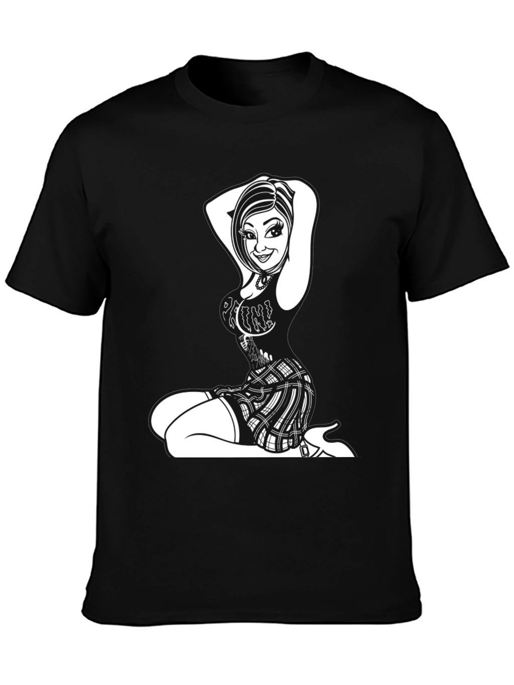 Edgy Graphic Print Tee