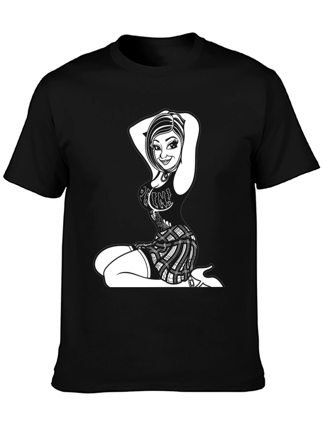 Edgy Graphic Print Tee