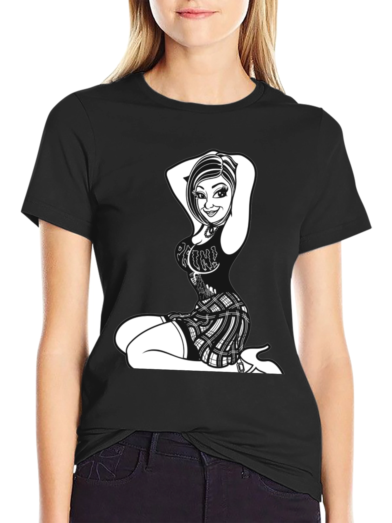 Edgy Graphic Print Tee