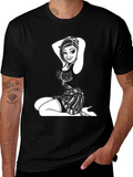 Edgy Graphic Print Tee
