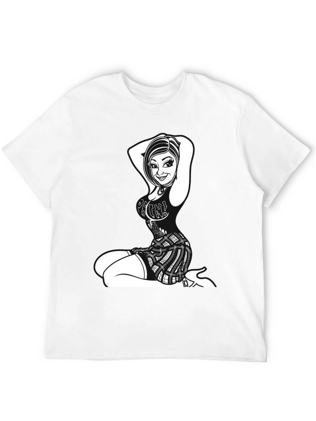 Edgy Graphic Print Tee