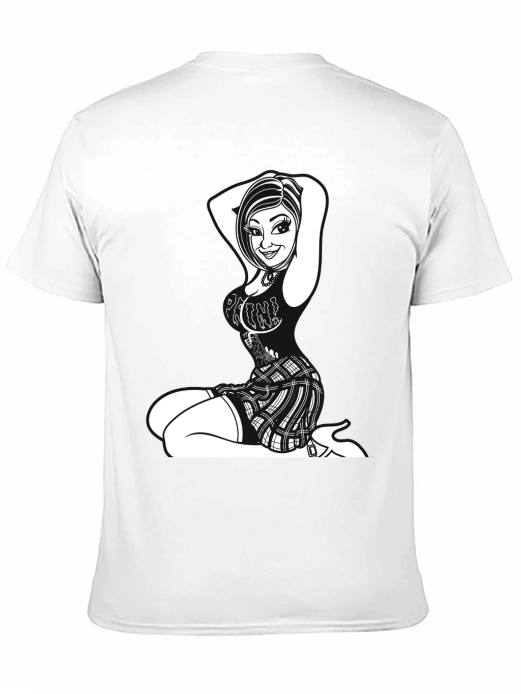 Edgy Graphic Print Tee