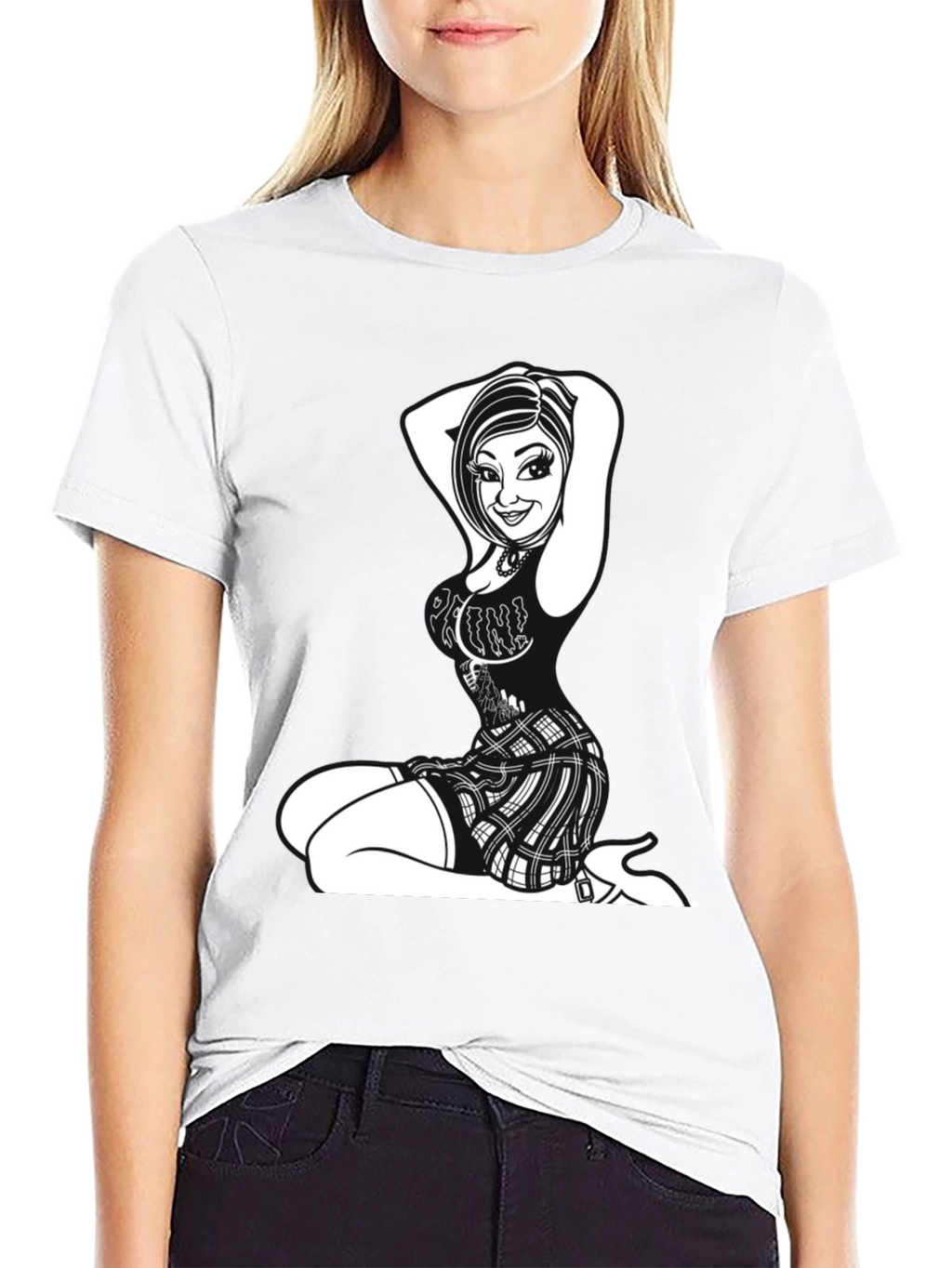 Edgy Graphic Print Tee
