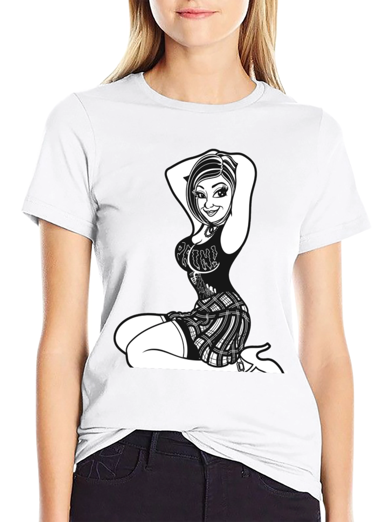 Edgy Graphic Print Tee