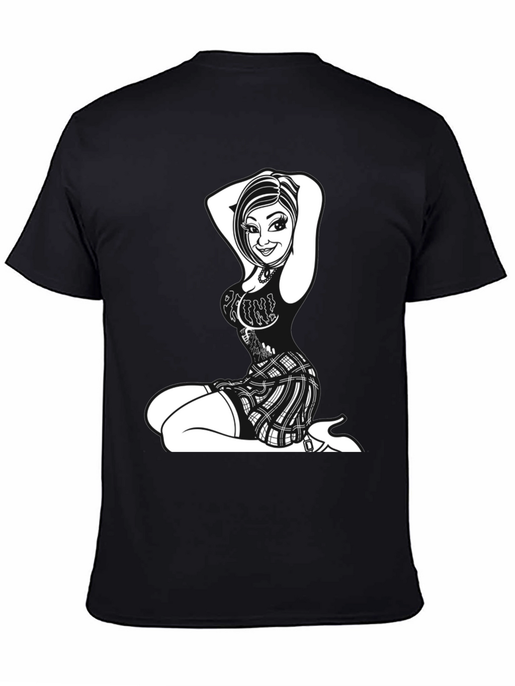 Edgy Graphic Print Tee
