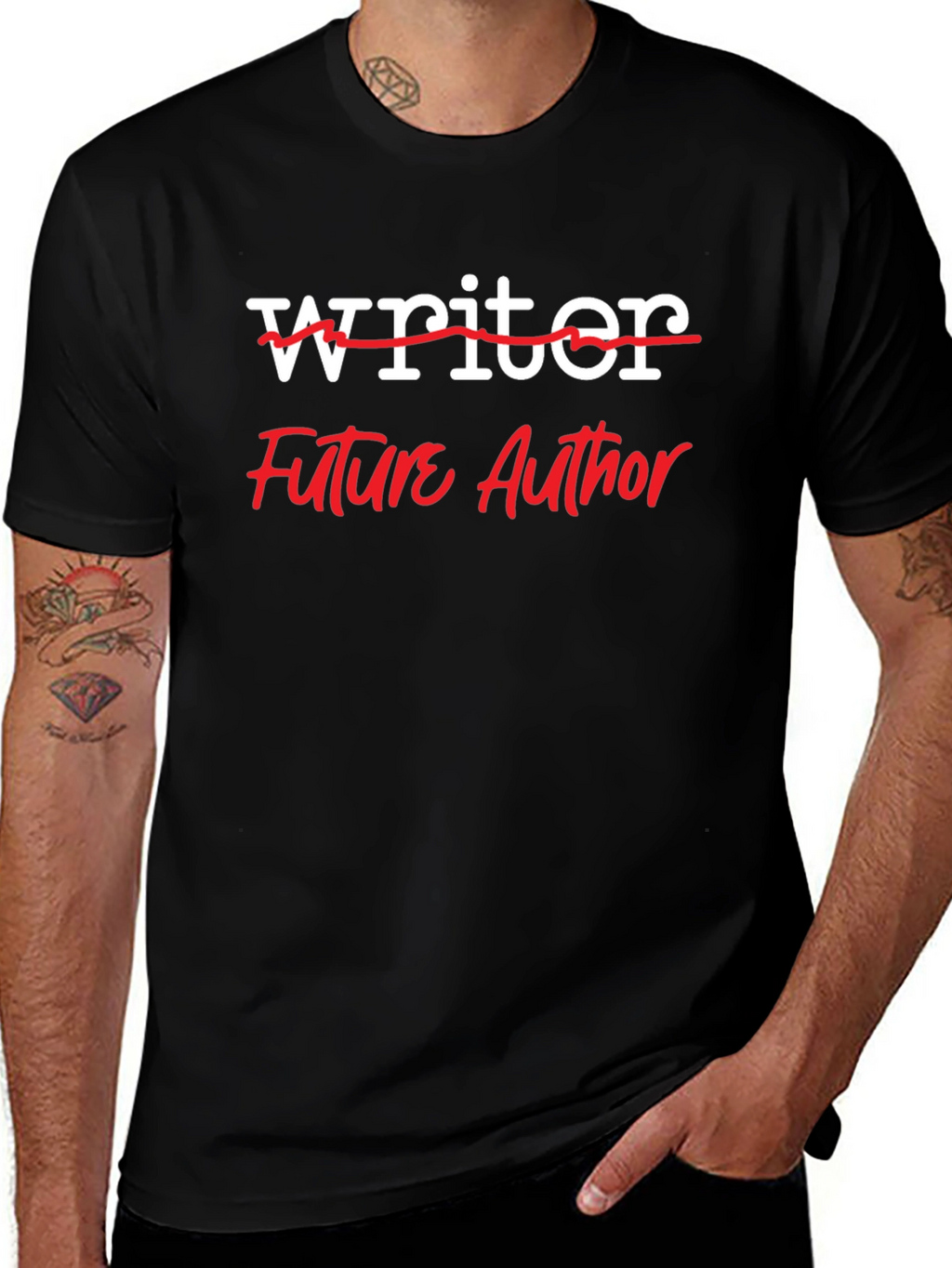 Future Author T-Shirt - Black Novelty Tee