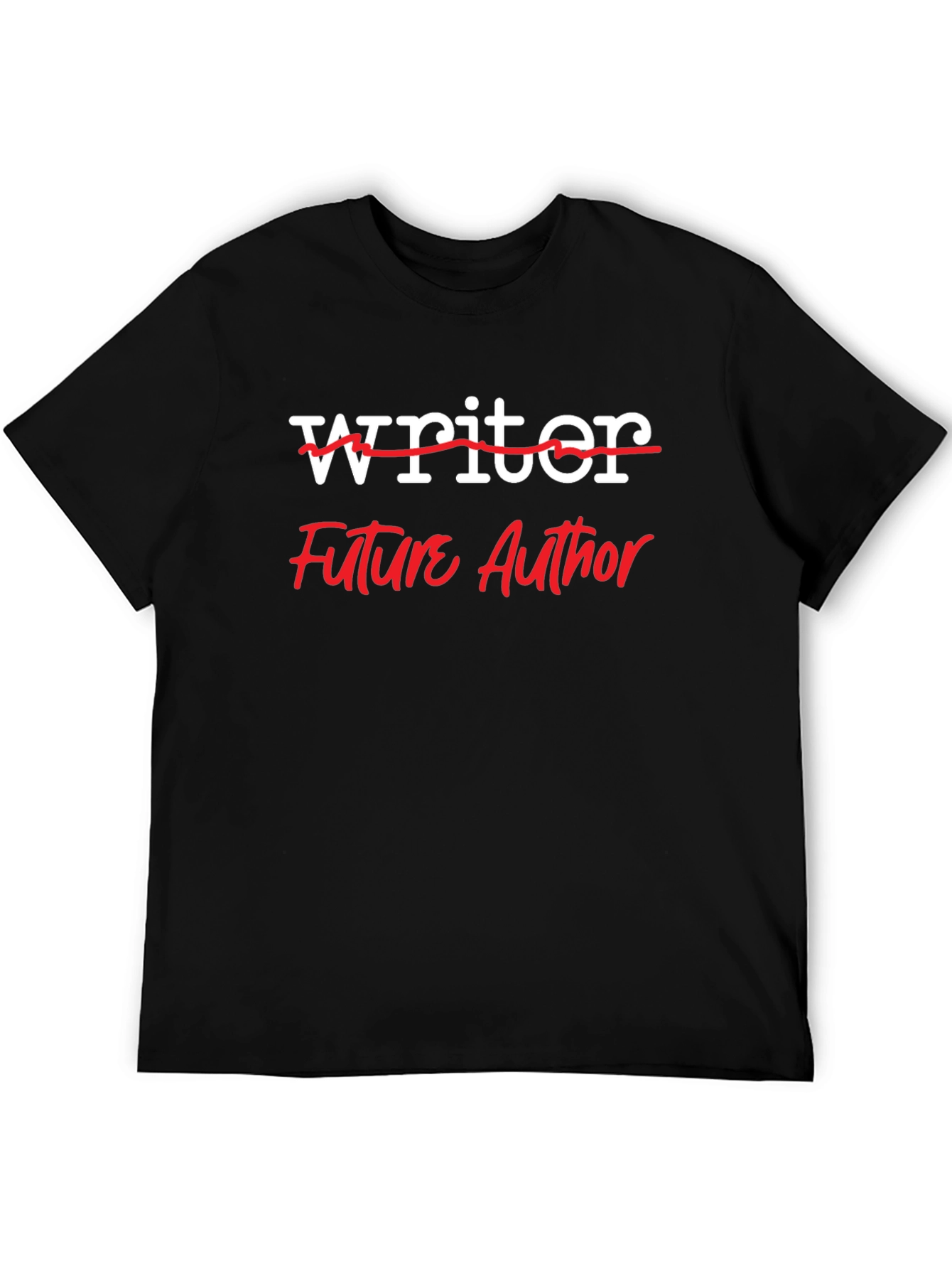 Future Author T-Shirt - Black Novelty Tee