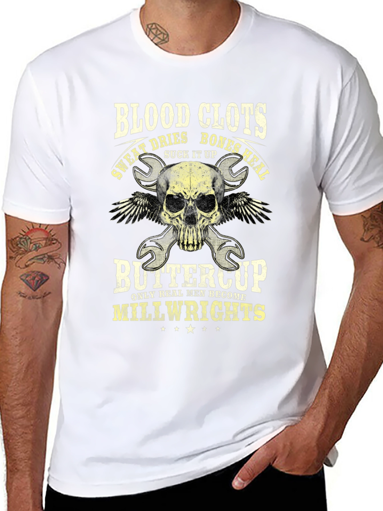 Blood Clots Bones Heal Millwright T-Shirt