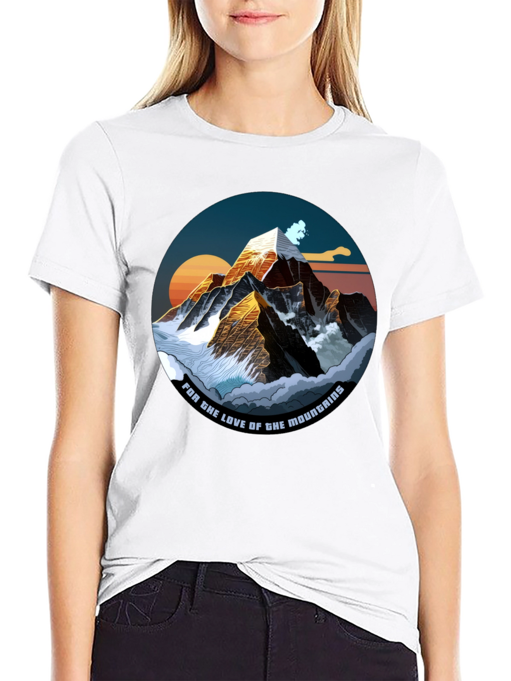 Mountain Love Graphic Tee - Black T-Shirt