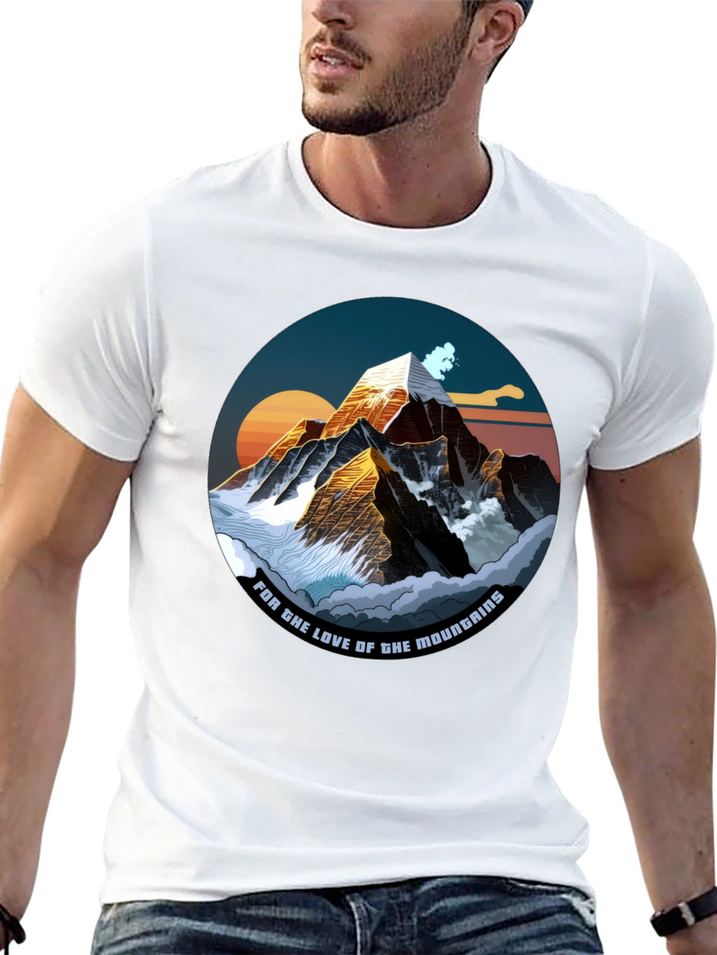 Mountain Love Graphic Tee - Black T-Shirt