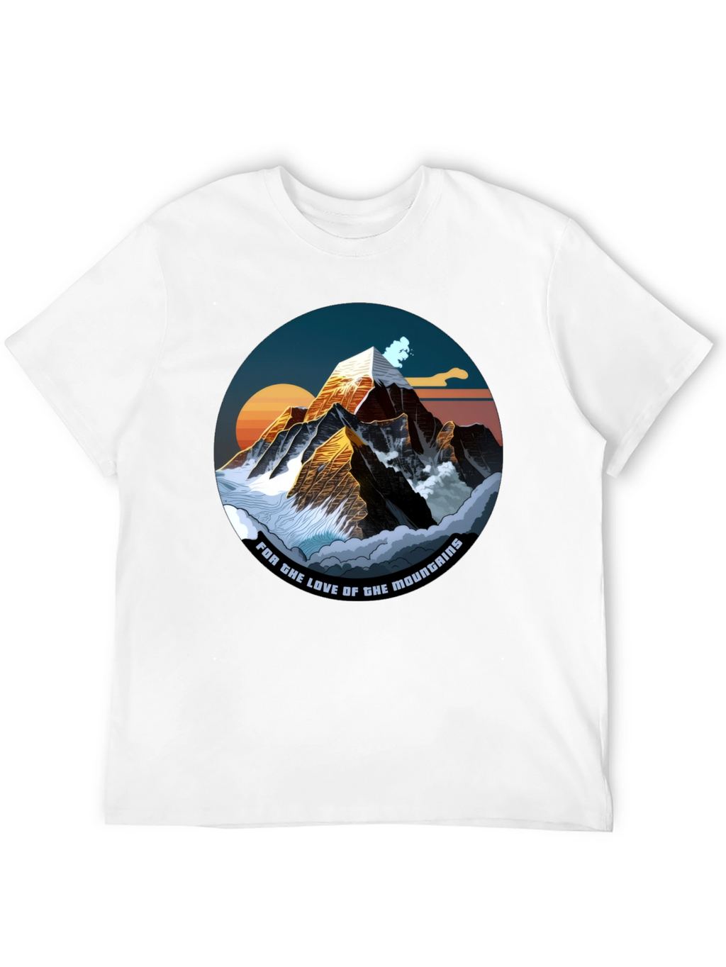 Mountain Love Graphic Tee - Black T-Shirt