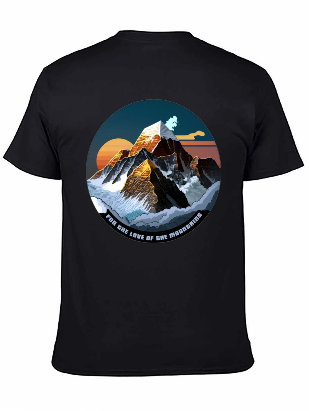 Mountain Love Graphic Tee - Black T-Shirt