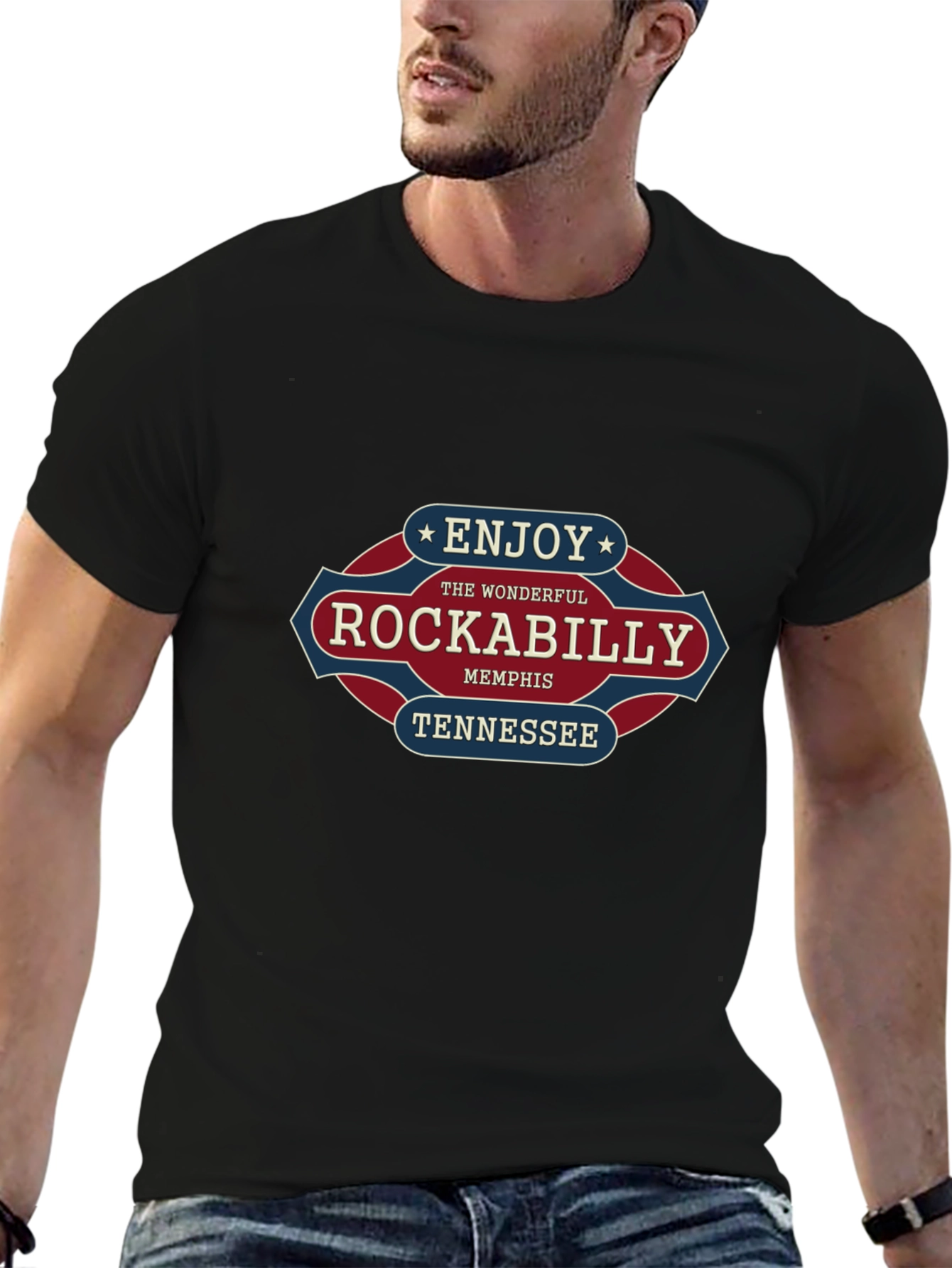 Rockabilly Memphis Tennessee Graphic T-Shirt