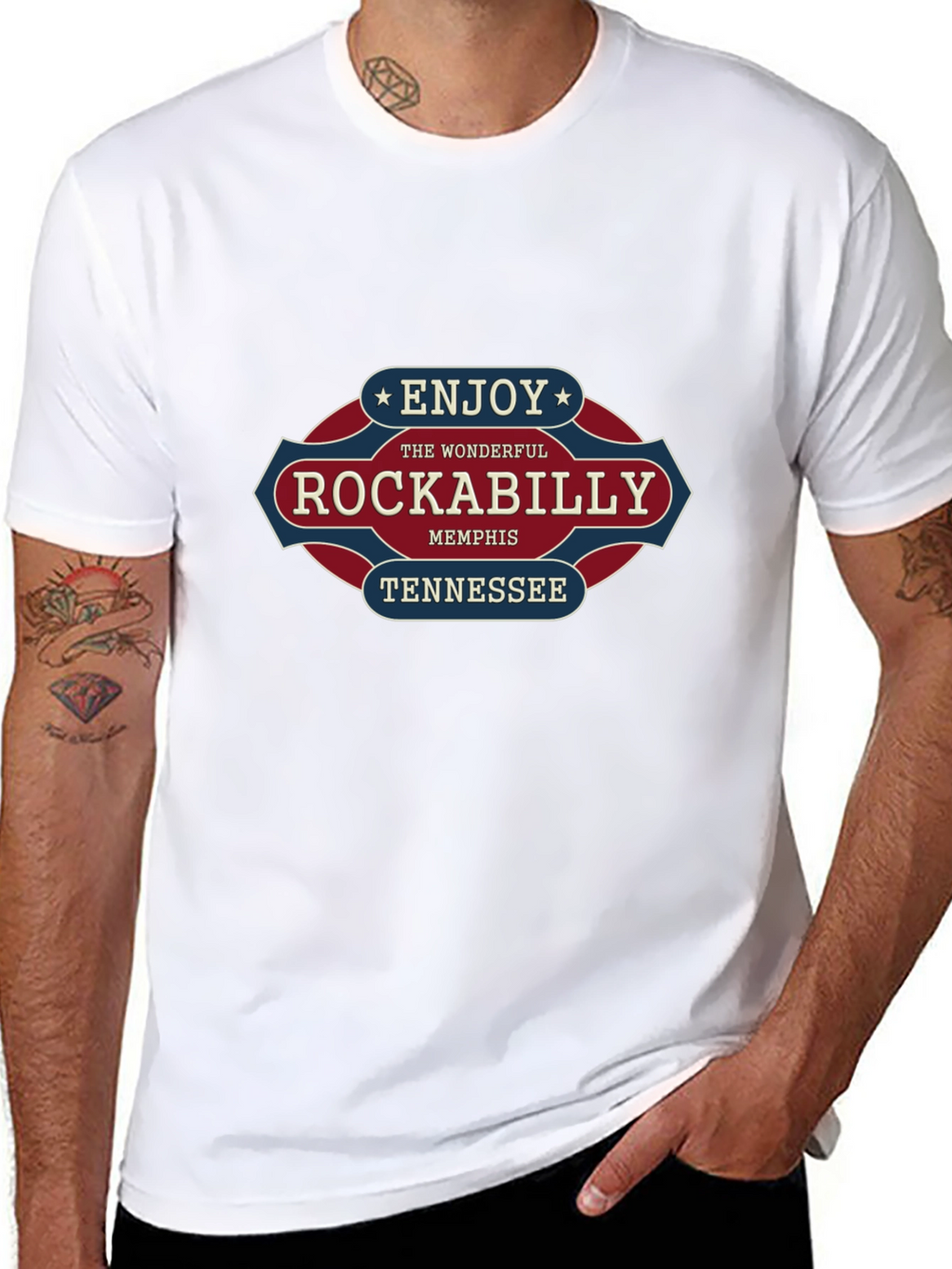 Rockabilly Memphis Tennessee Graphic T-Shirt