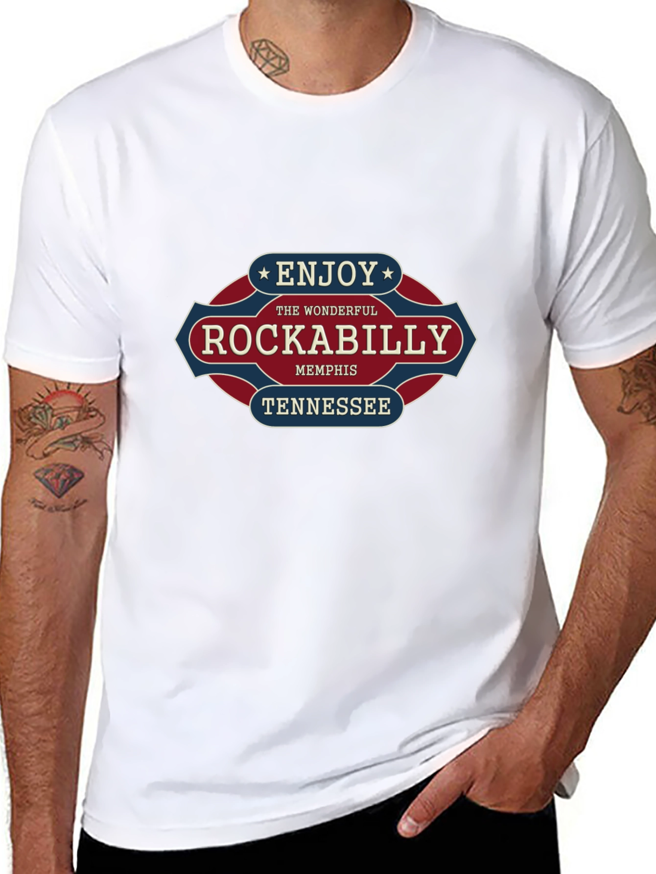 Rockabilly Memphis Tennessee Graphic T-Shirt