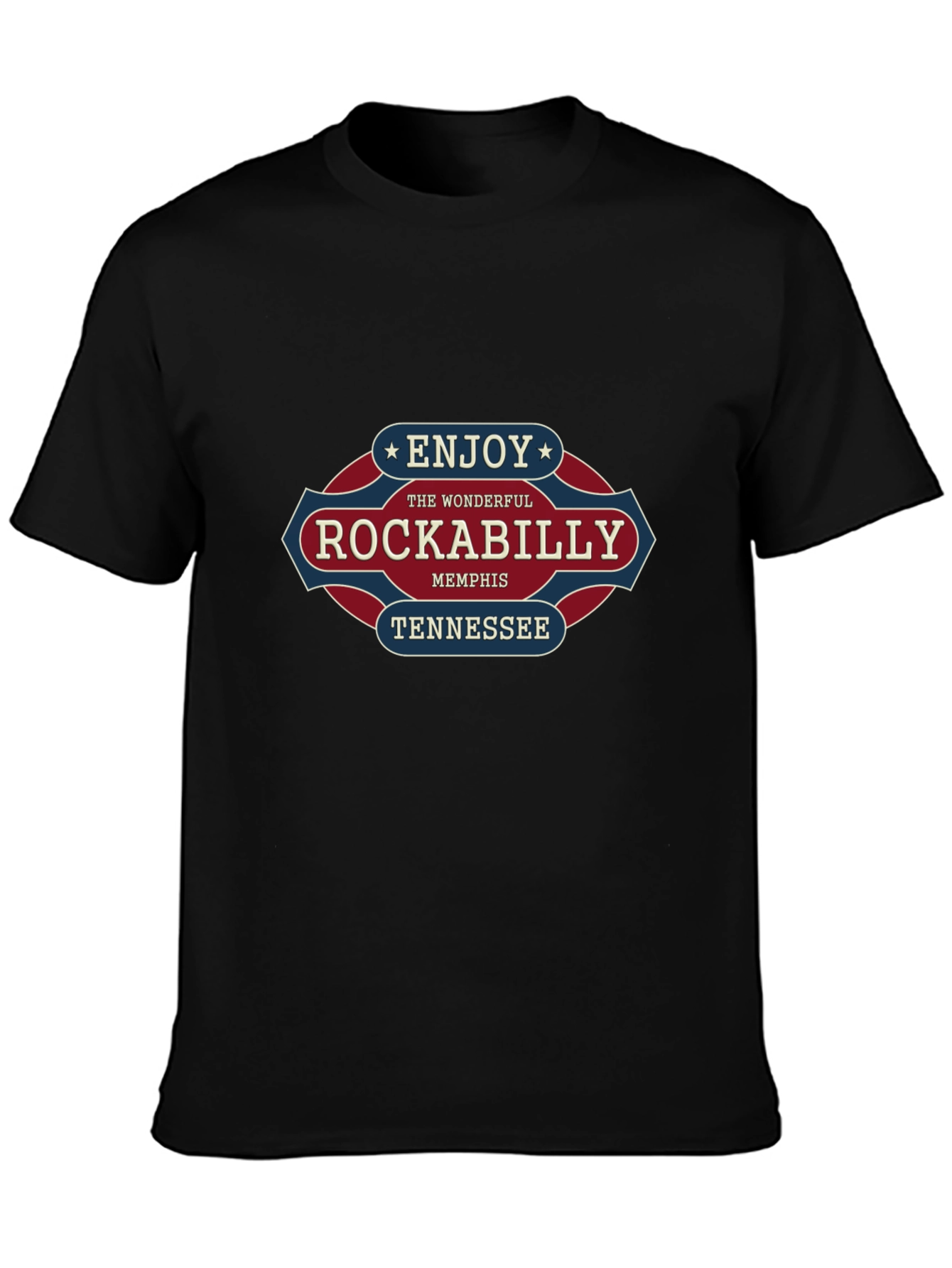 Rockabilly Memphis Tennessee Graphic T-Shirt
