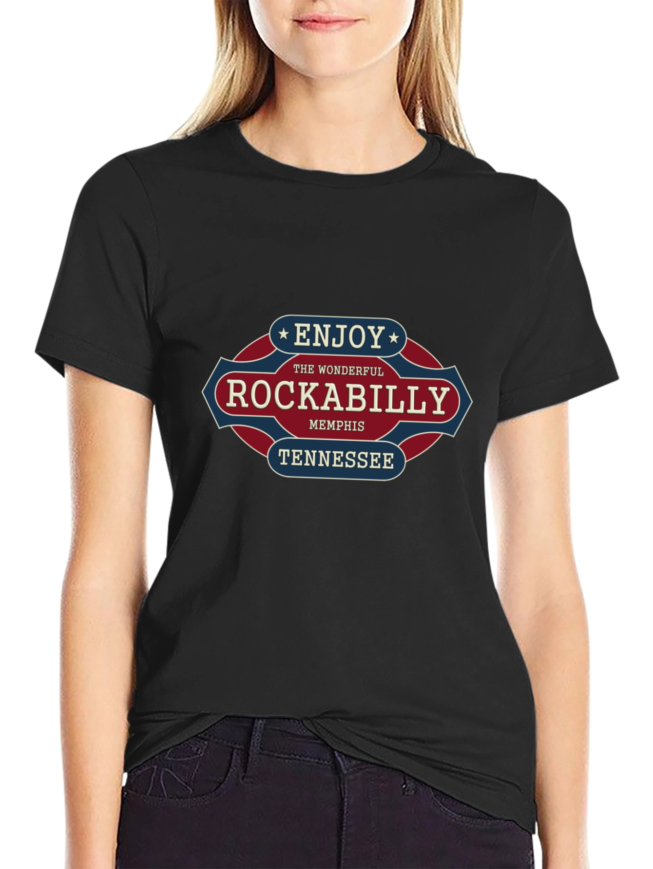 Rockabilly Memphis Tennessee Graphic T-Shirt