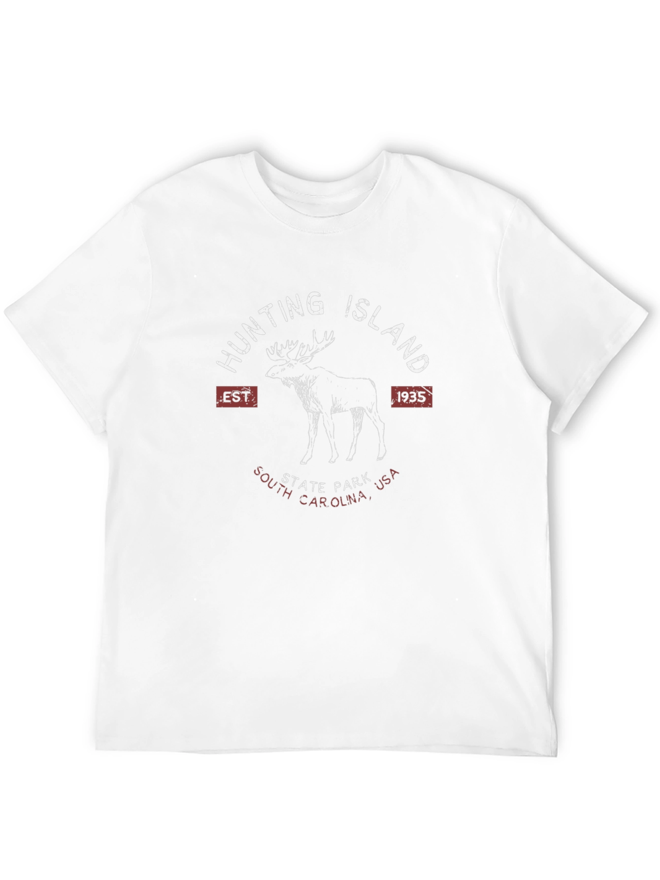 Hunting Island State Park T-Shirt Moose Design