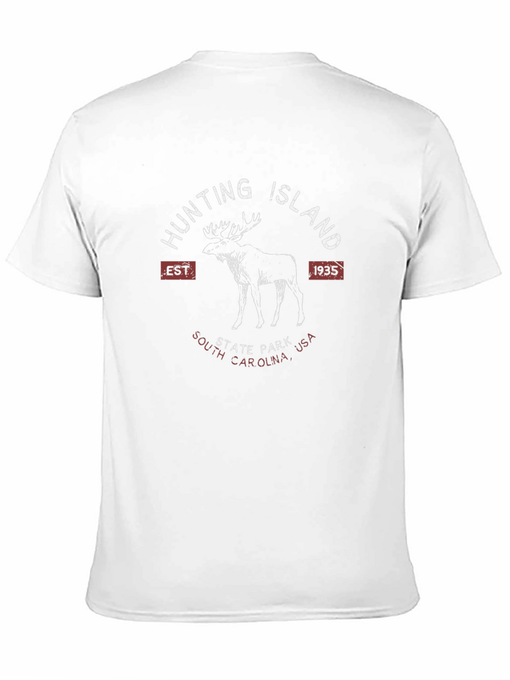 Hunting Island State Park T-Shirt Moose Design