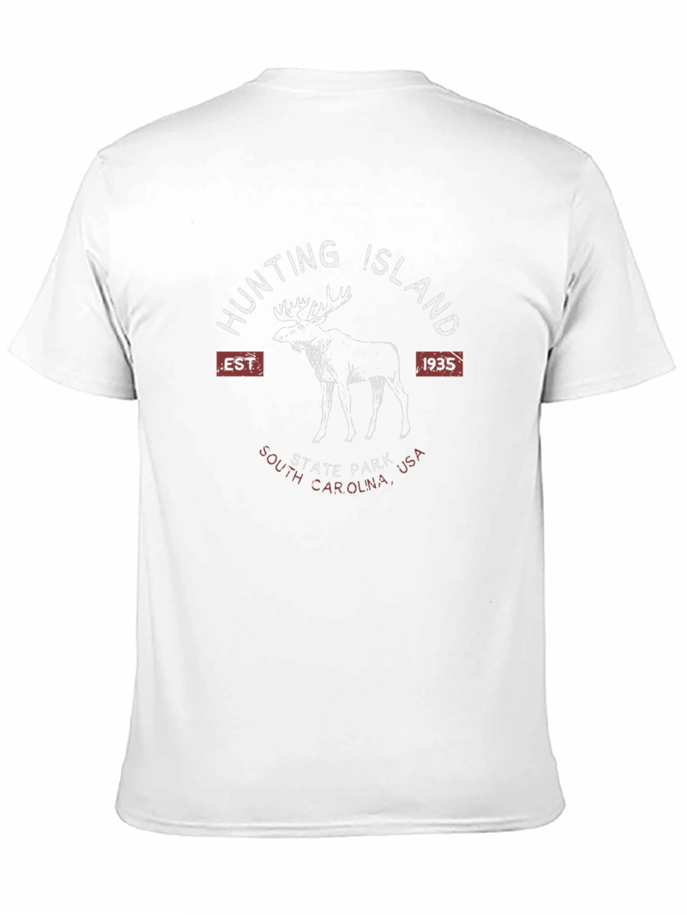 Hunting Island State Park T-Shirt Moose Design