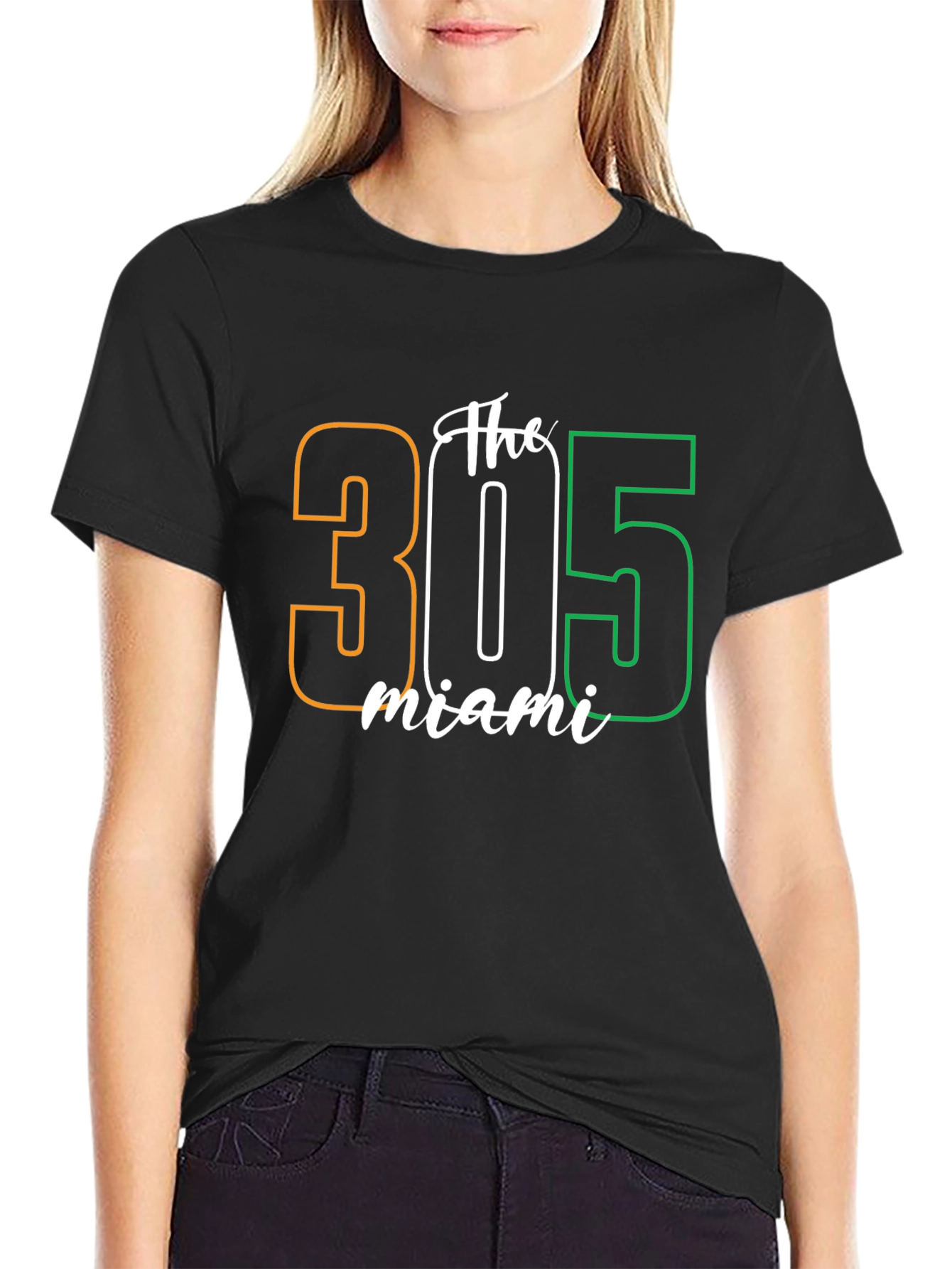 Miami 305 Graphic Tee - Soft Cotton T-Shirt