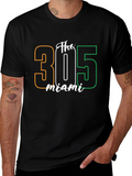 Miami 305 Graphic Tee - Soft Cotton T-Shirt