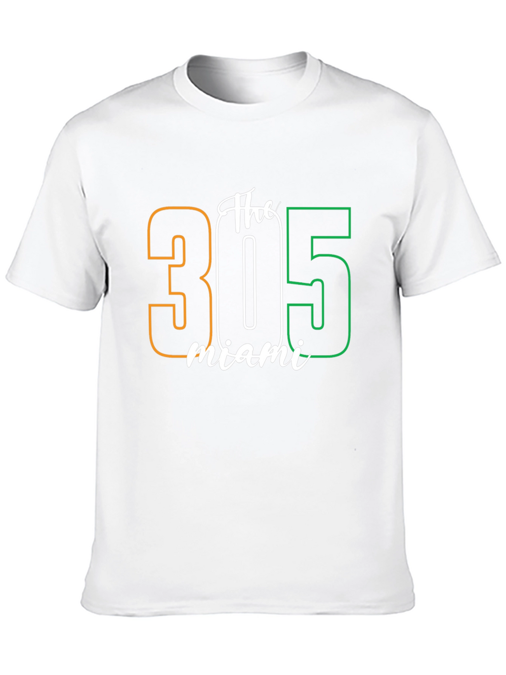 Miami 305 Graphic Tee - Soft Cotton T-Shirt