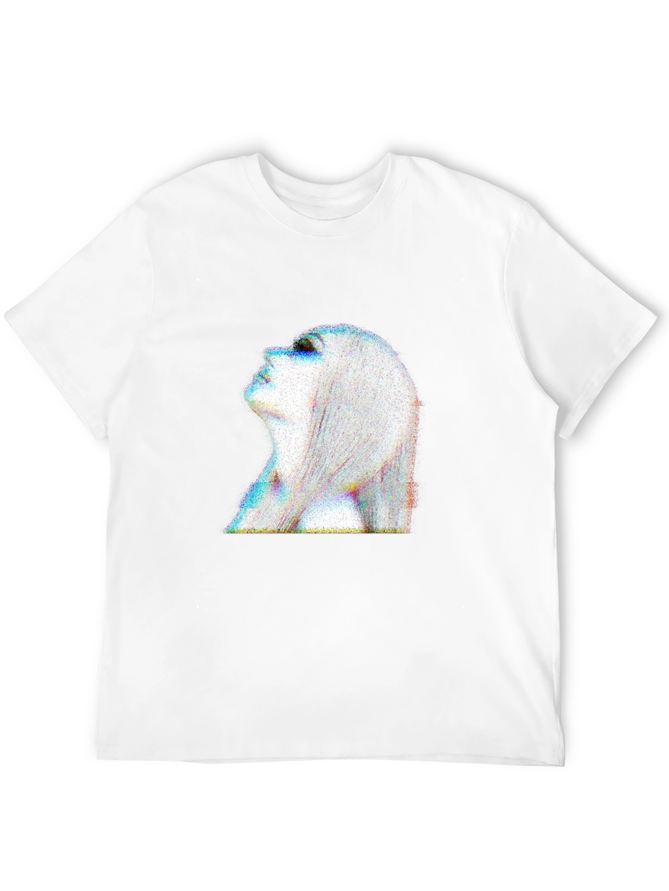 Abstract Woman Portrait Black T-Shirt