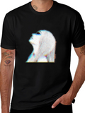 Abstract Woman Portrait Black T-Shirt