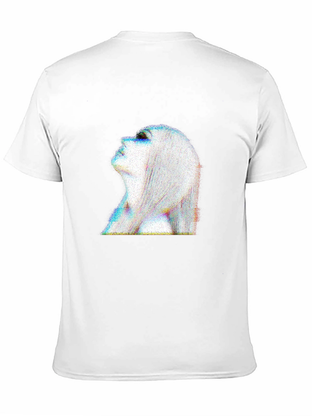 Abstract Woman Portrait Black T-Shirt
