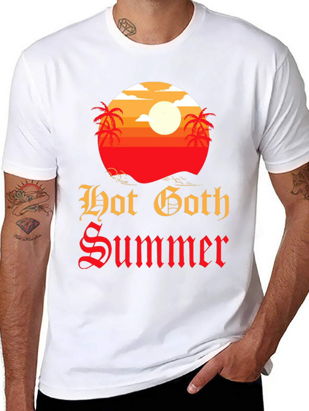 Hot Goth Summer T-Shirt - Graphic Tee