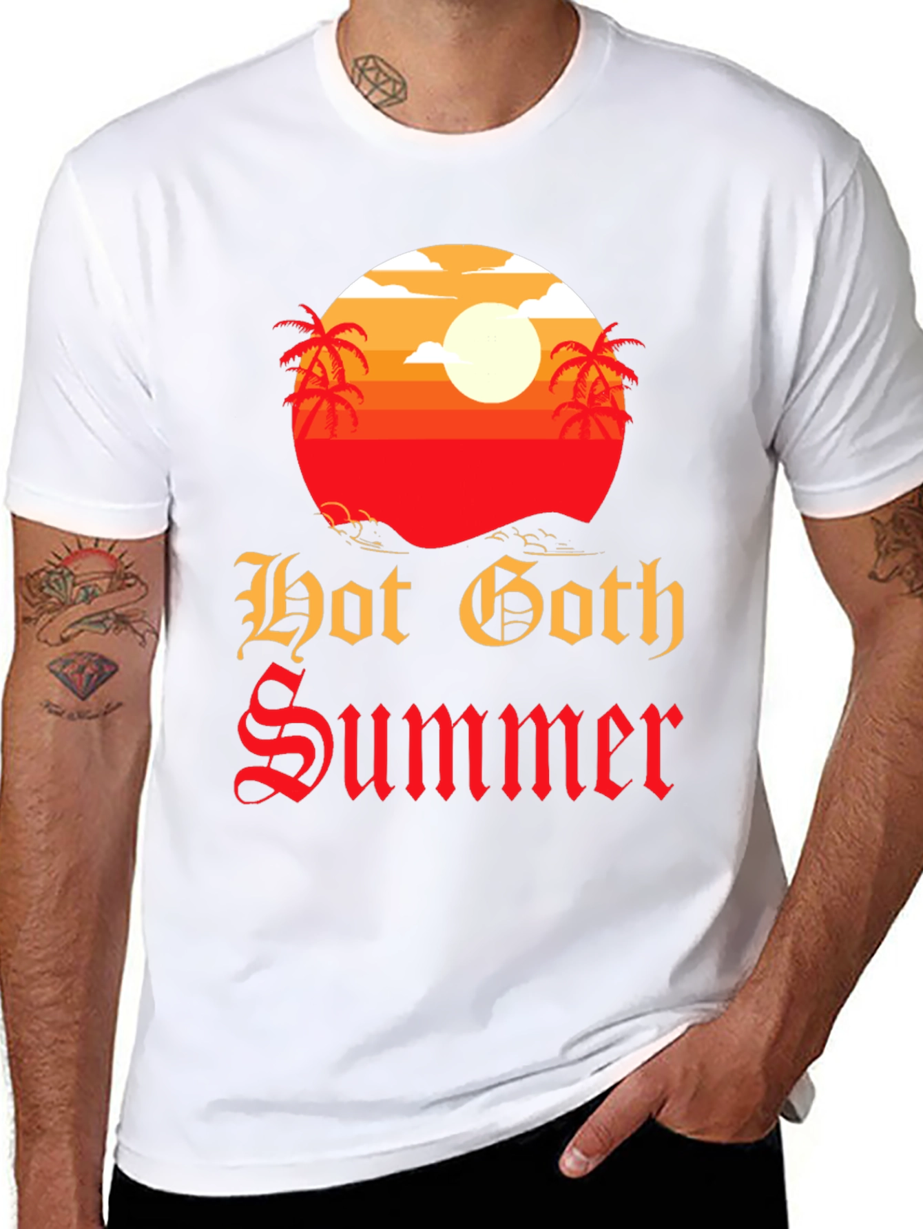 Hot Goth Summer T-Shirt - Graphic Tee