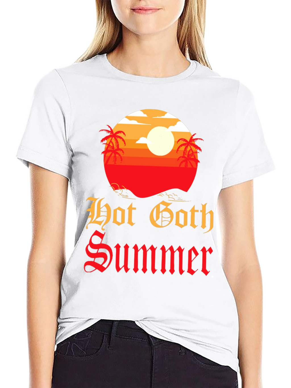 Hot Goth Summer T-Shirt - Graphic Tee