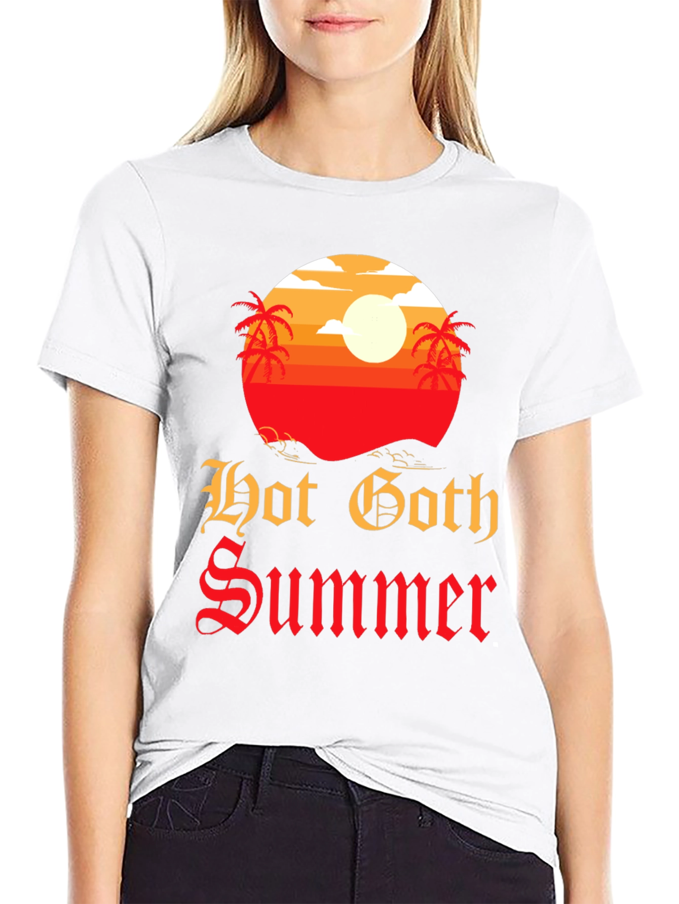 Hot Goth Summer T-Shirt - Graphic Tee