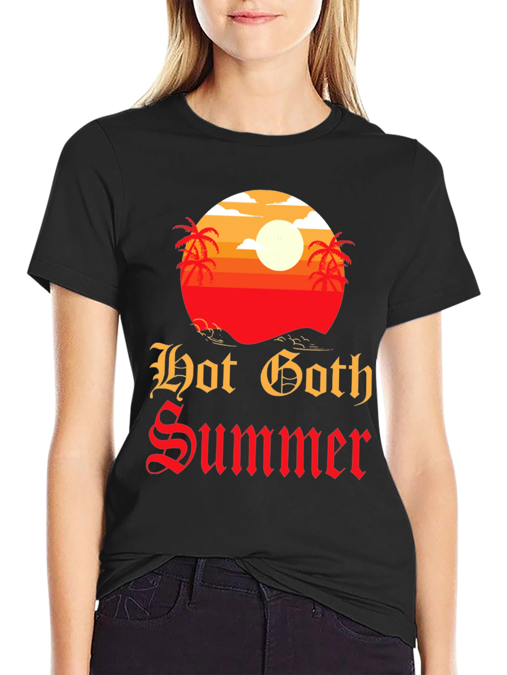 Hot Goth Summer T-Shirt - Graphic Tee