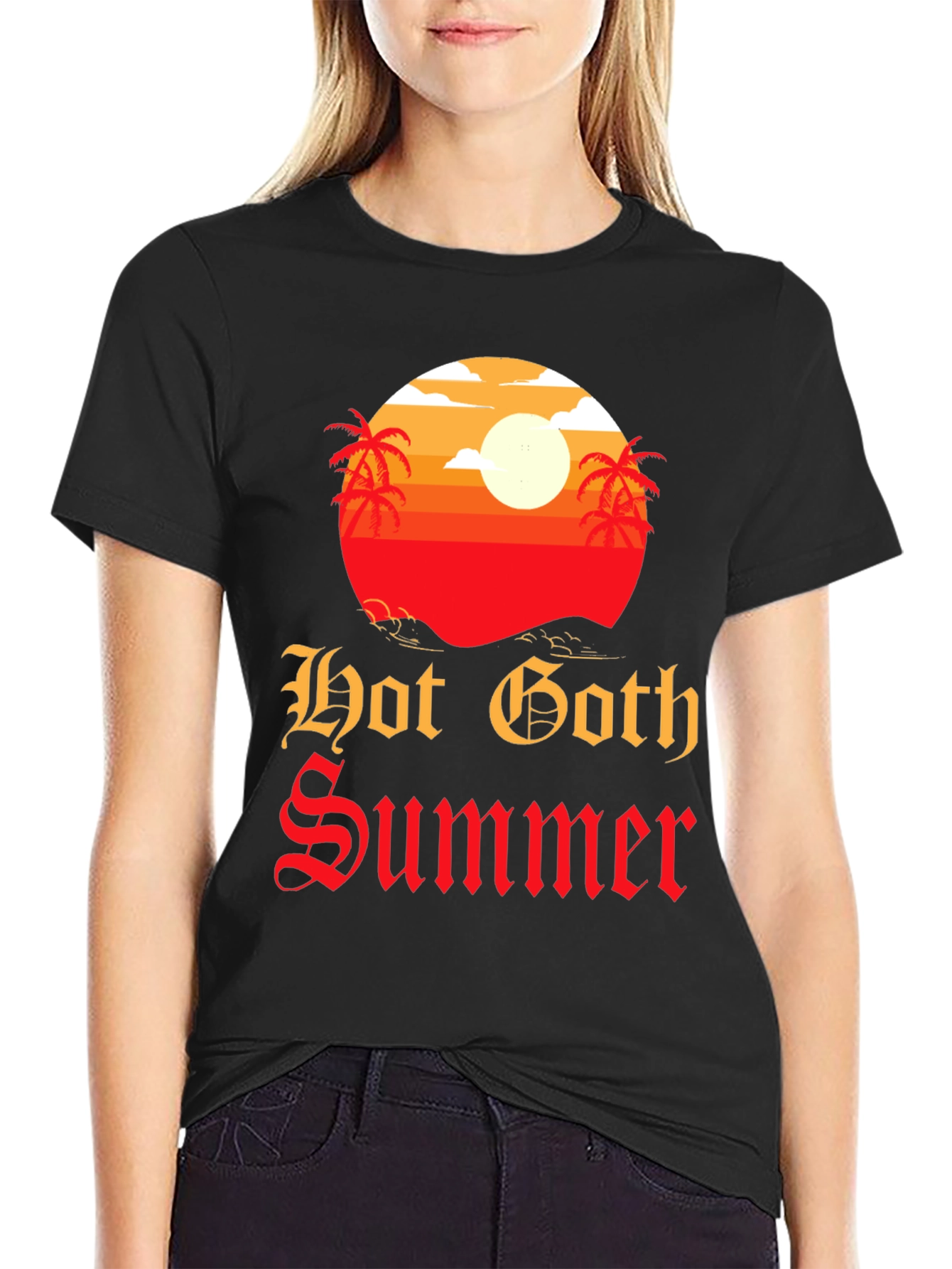 Hot Goth Summer T-Shirt - Graphic Tee