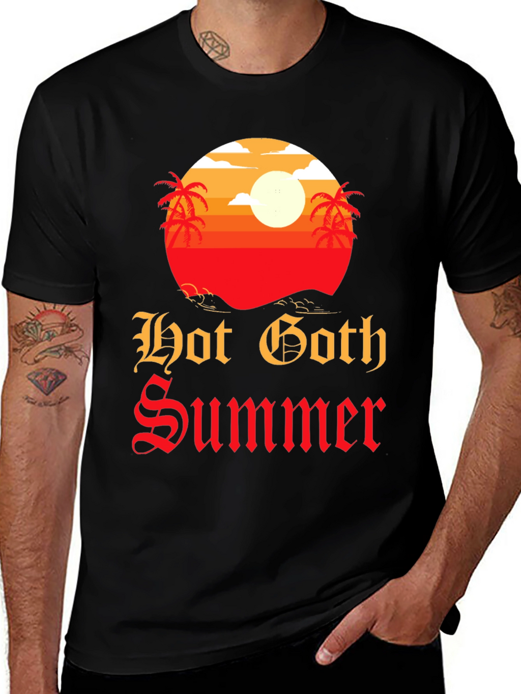 Hot Goth Summer T-Shirt - Graphic Tee