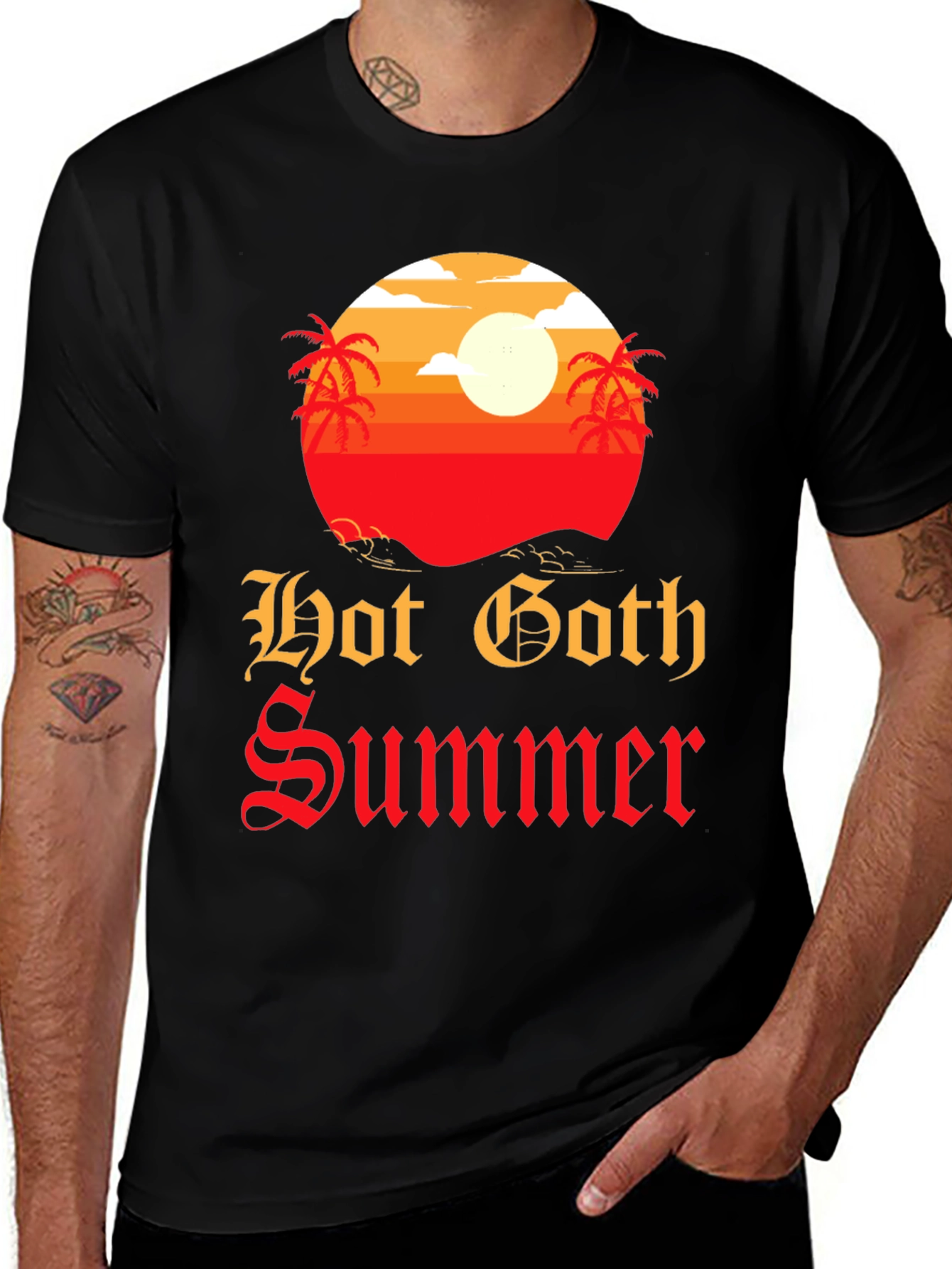 Hot Goth Summer T-Shirt - Graphic Tee