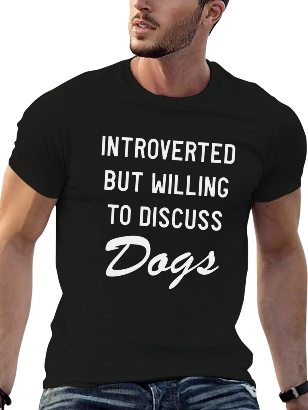 Introverted Dog Lover T-Shirt - Funny Slogan Tee