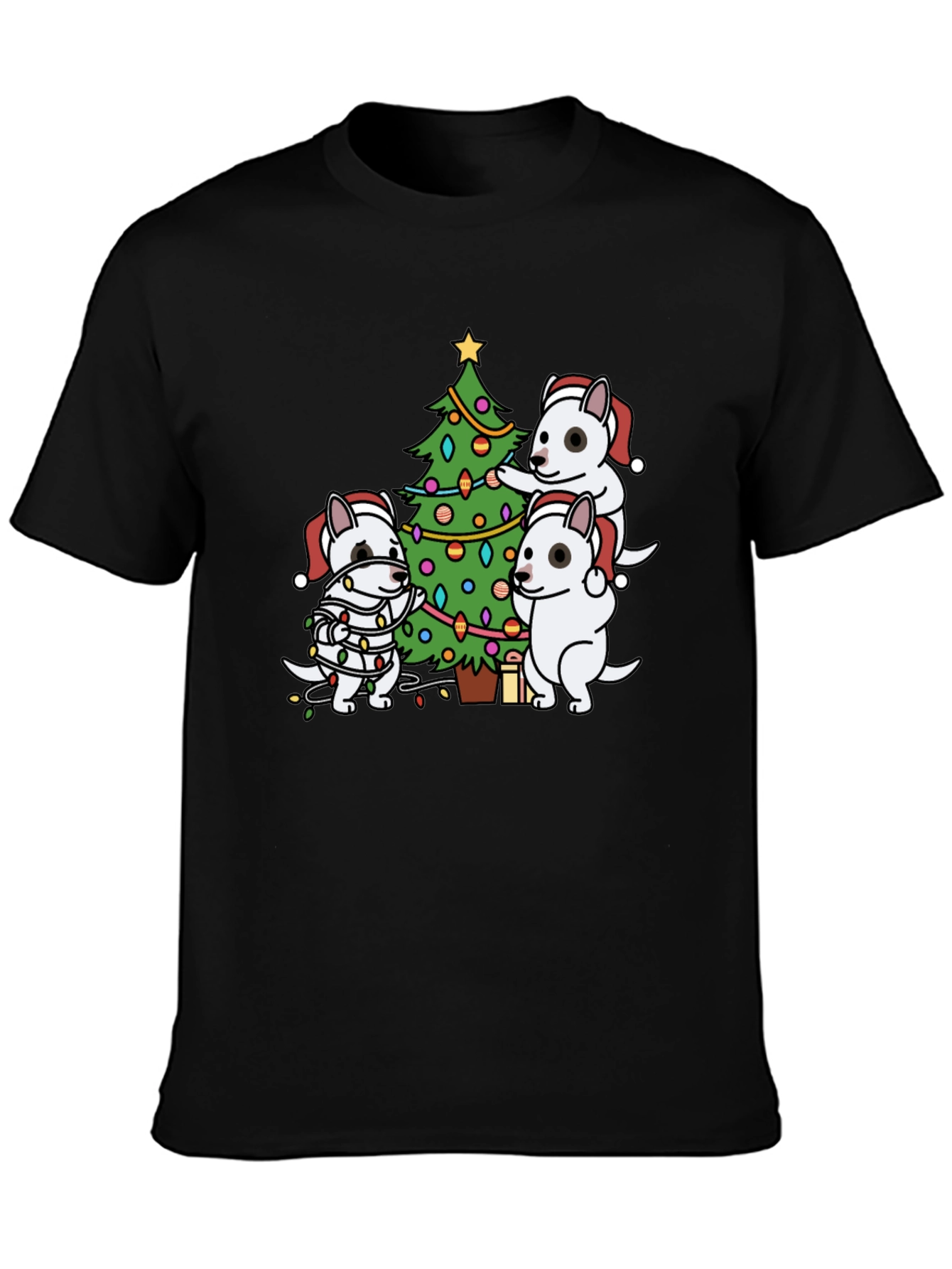 Festive Dog Christmas Tree T-Shirt